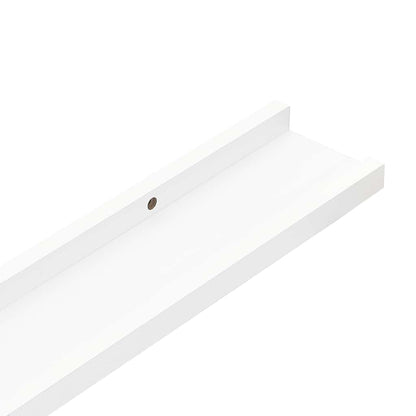Wall Shelves 2 pcs White 100x9x3 cm