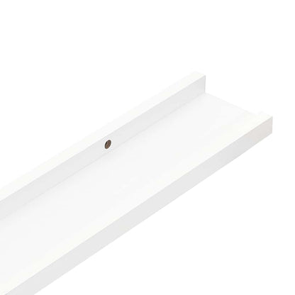 Wall Shelves 2 pcs White 115x9x3 cm
