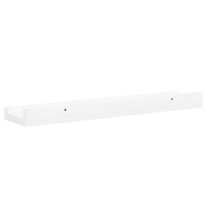 Wall Shelves 4 pcs White 40x9x3 cm