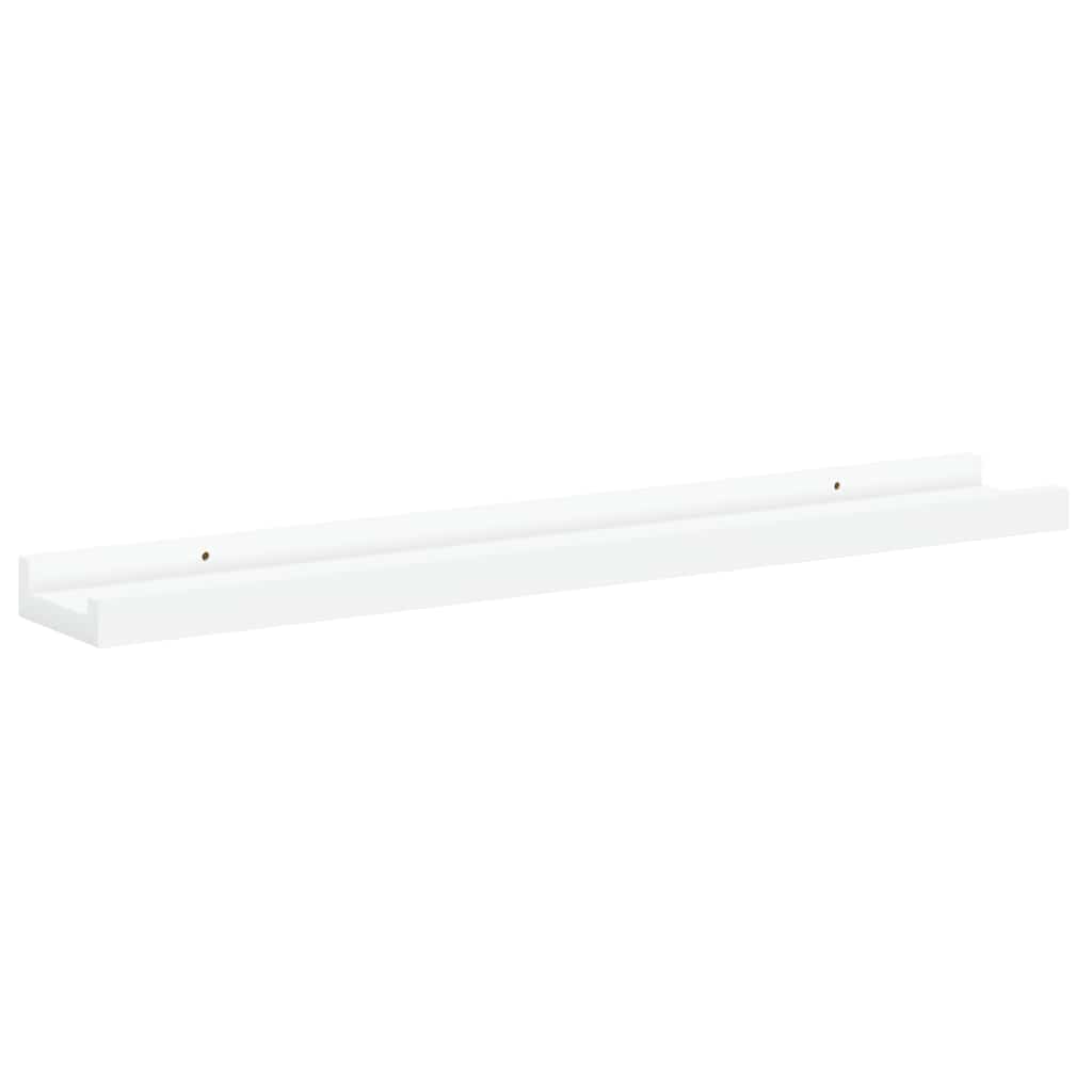 Wall Shelves 4 pcs White 60x9x3 cm