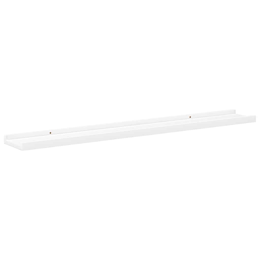 Wall Shelves 4 pcs White 80x9x3 cm