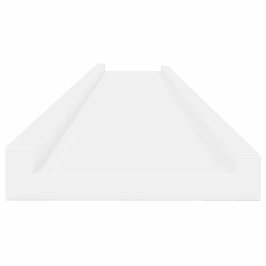 Wall Shelves 4 pcs White 115x9x3 cm
