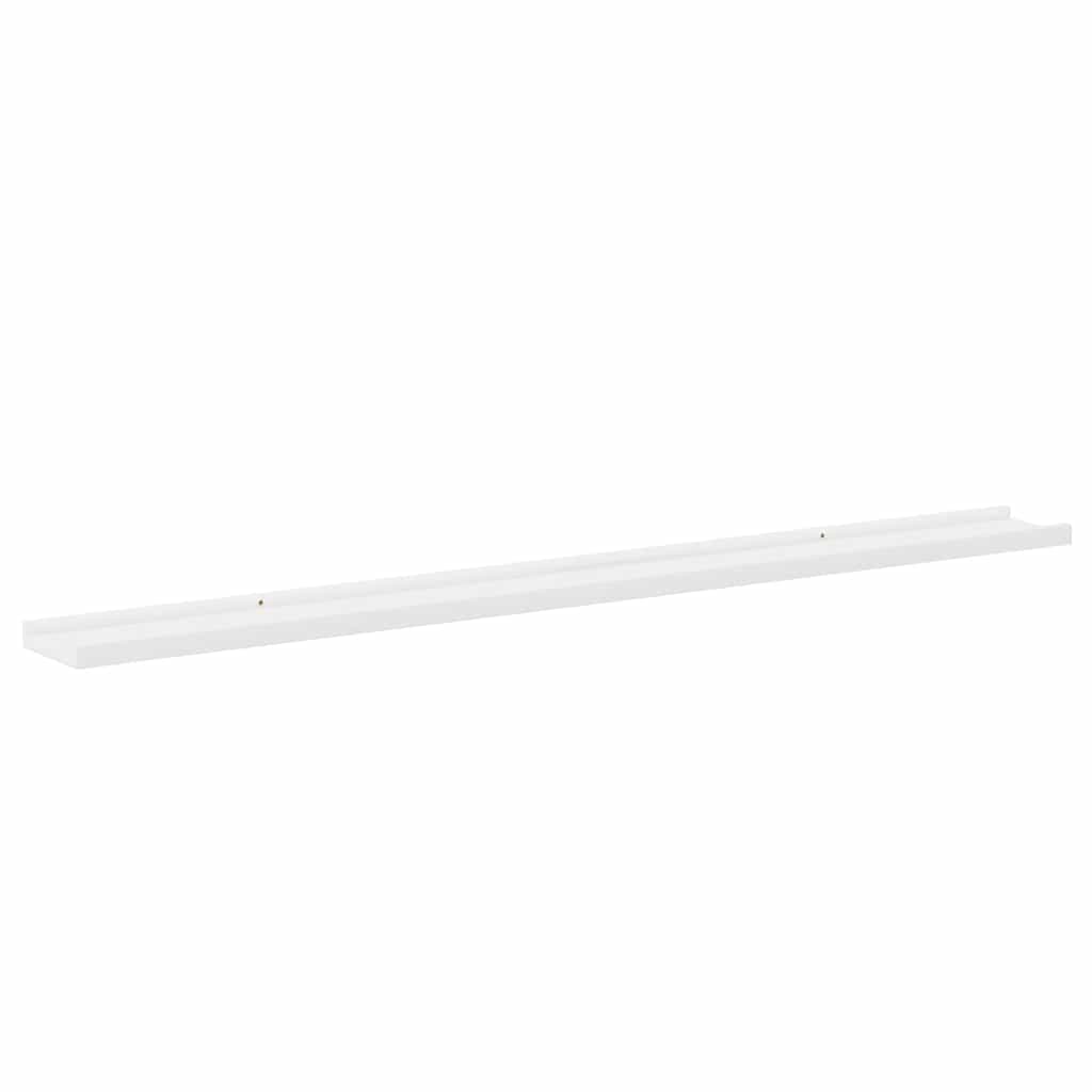 Wall Shelves 4 pcs White 115x9x3 cm