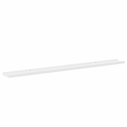 Wall Shelves 4 pcs White 115x9x3 cm