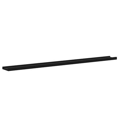 Wall Shelves 4 pcs Black 115x9x3 cm