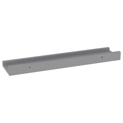 Wall Shelves 4 pcs Grey 40x9x3 cm