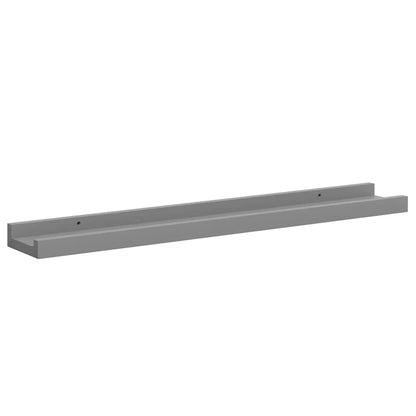 Wall Shelves 4 pcs Grey 60x9x3 cm