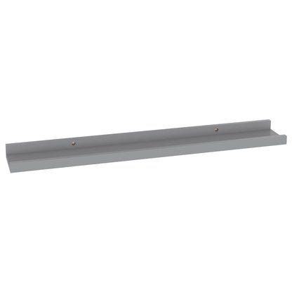 Wall Shelves 4 pcs Grey 60x9x3 cm