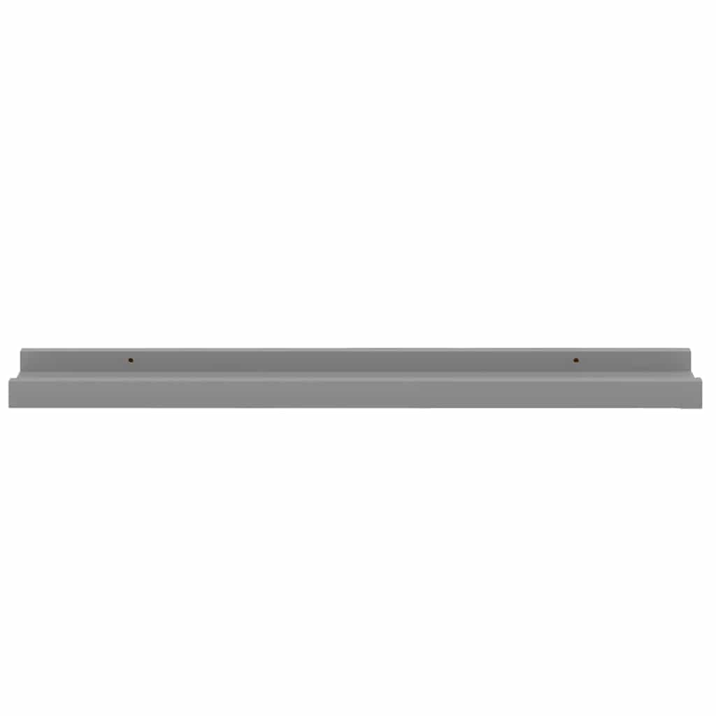Wall Shelves 4 pcs Grey 60x9x3 cm