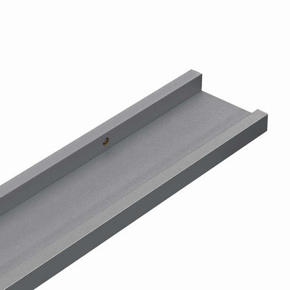 Wall Shelves 4 pcs Grey 60x9x3 cm