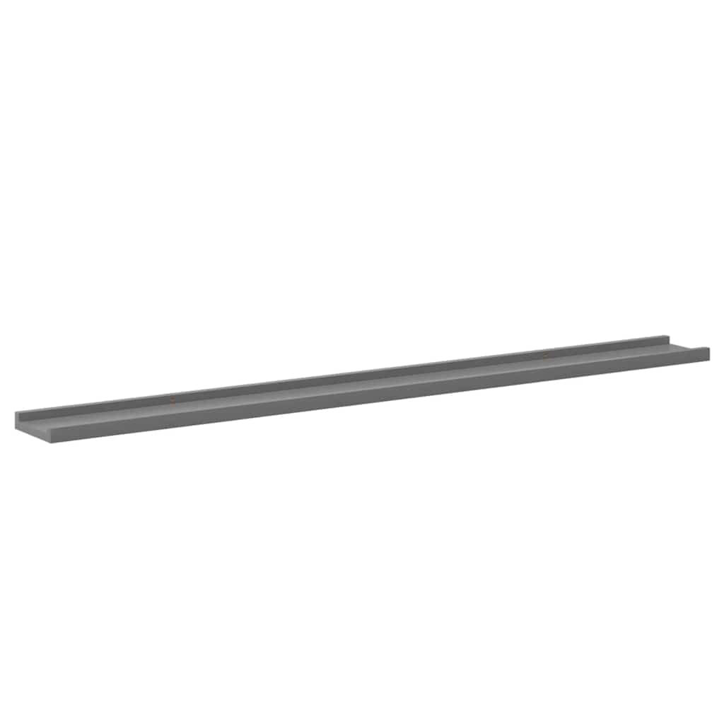 Wall Shelves 4 pcs Grey 115x9x3 cm
