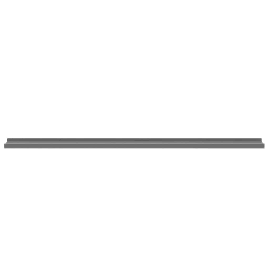 Wall Shelves 4 pcs Grey 115x9x3 cm