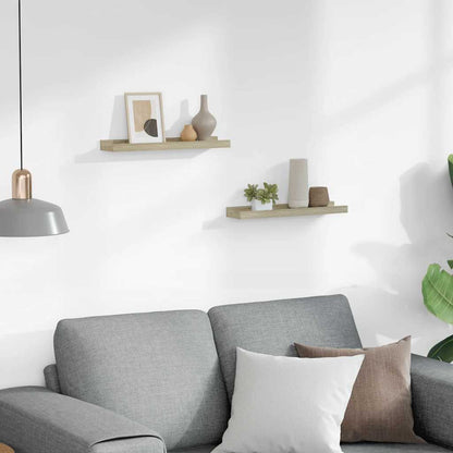 Wall Shelves 2 pcs Sonoma Oak 40x9x3 cm
