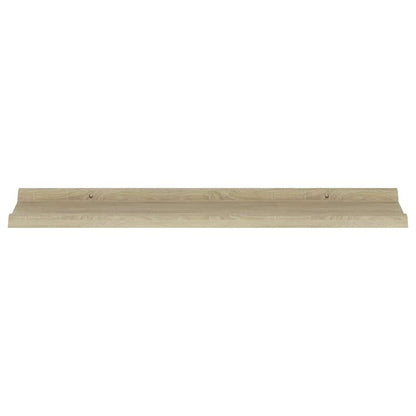 Wall Shelves 2 pcs Sonoma Oak 80x9x3 cm