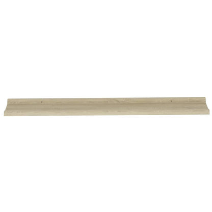 Wall Shelves 2 pcs Sonoma Oak 100x9x3 cm