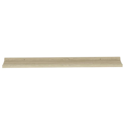 Wall Shelves 4 pcs Sonoma Oak 100x9x3 cm
