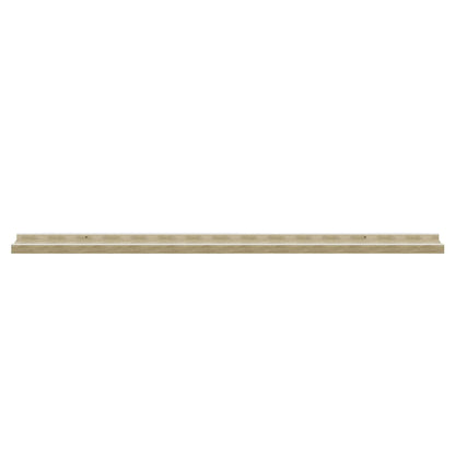 Wall Shelves 2 pcs White and Sonoma Oak 100x9x3 cm