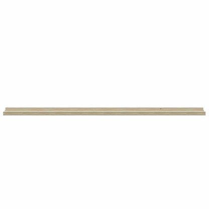 Wall Shelves 2 pcs White and Sonoma Oak 115x9x3 cm
