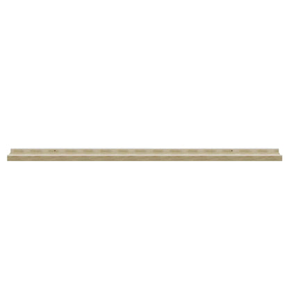 Wall Shelves 4 pcs White and Sonoma Oak 100x9x3 cm