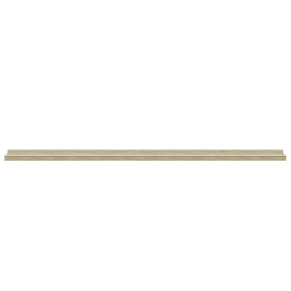 Wall Shelves 4 pcs White and Sonoma Oak 115x9x3 cm