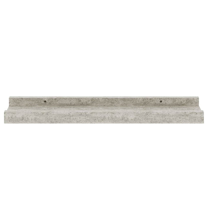Wall Shelves 2 pcs Concrete Grey 40x9x3 cm