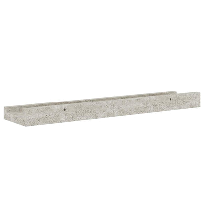 Wall Shelves 2 pcs Concrete Grey 40x9x3 cm