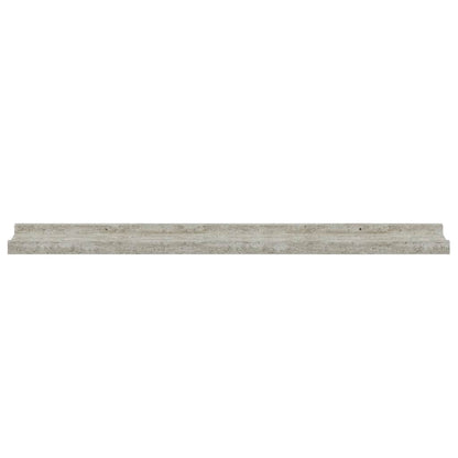 Wall Shelves 2 pcs Concrete Grey 80x9x3 cm