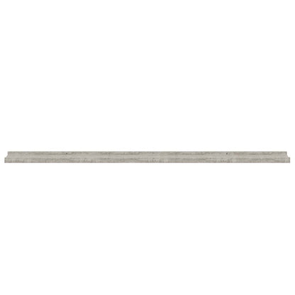 Wall Shelves 2 pcs Concrete Grey 115x9x3 cm