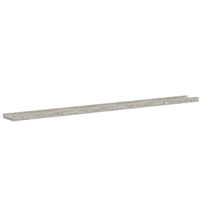 Wall Shelves 2 pcs Concrete Grey 115x9x3 cm