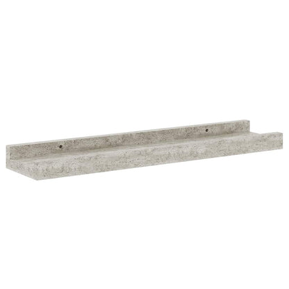 Wall Shelves 4 pcs Concrete Grey 40x9x3 cm