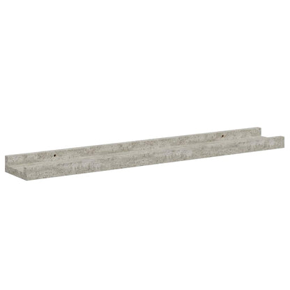 Wall Shelves 4 pcs Concrete Grey 60x9x3 cm