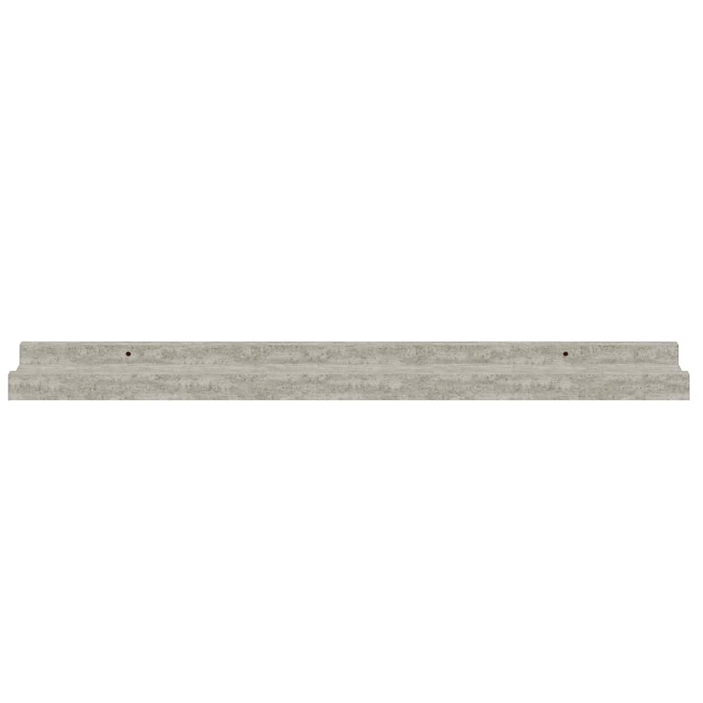 Wall Shelves 4 pcs Concrete Grey 60x9x3 cm