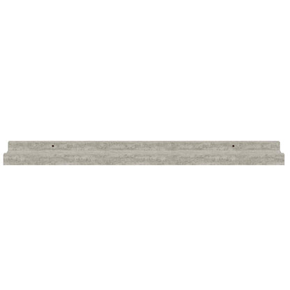 Wall Shelves 4 pcs Concrete Grey 60x9x3 cm