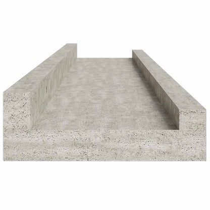 Wall Shelves 4 pcs Concrete Grey 60x9x3 cm