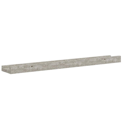 Wall Shelves 4 pcs Concrete Grey 60x9x3 cm