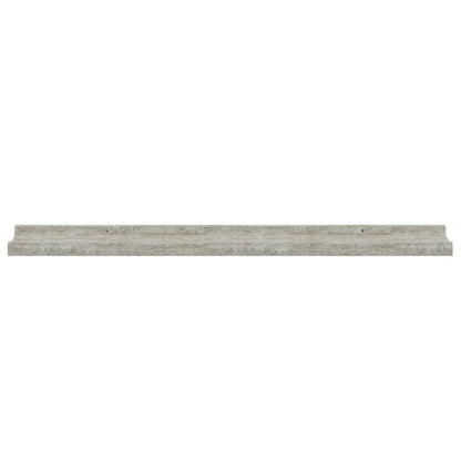 Wall Shelves 4 pcs Concrete Grey 80x9x3 cm