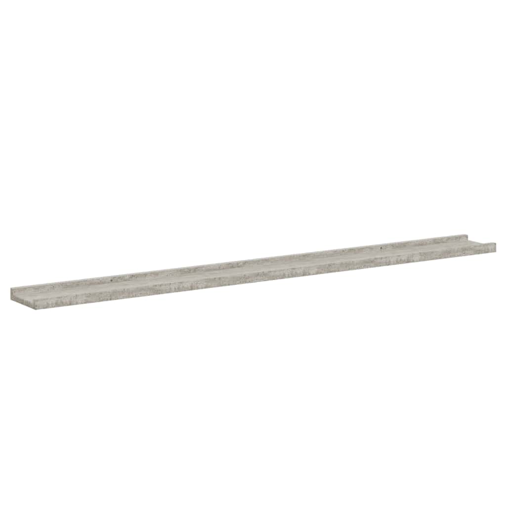 Wall Shelves 4 pcs Concrete Grey 115x9x3 cm