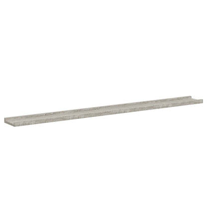Wall Shelves 4 pcs Concrete Grey 115x9x3 cm