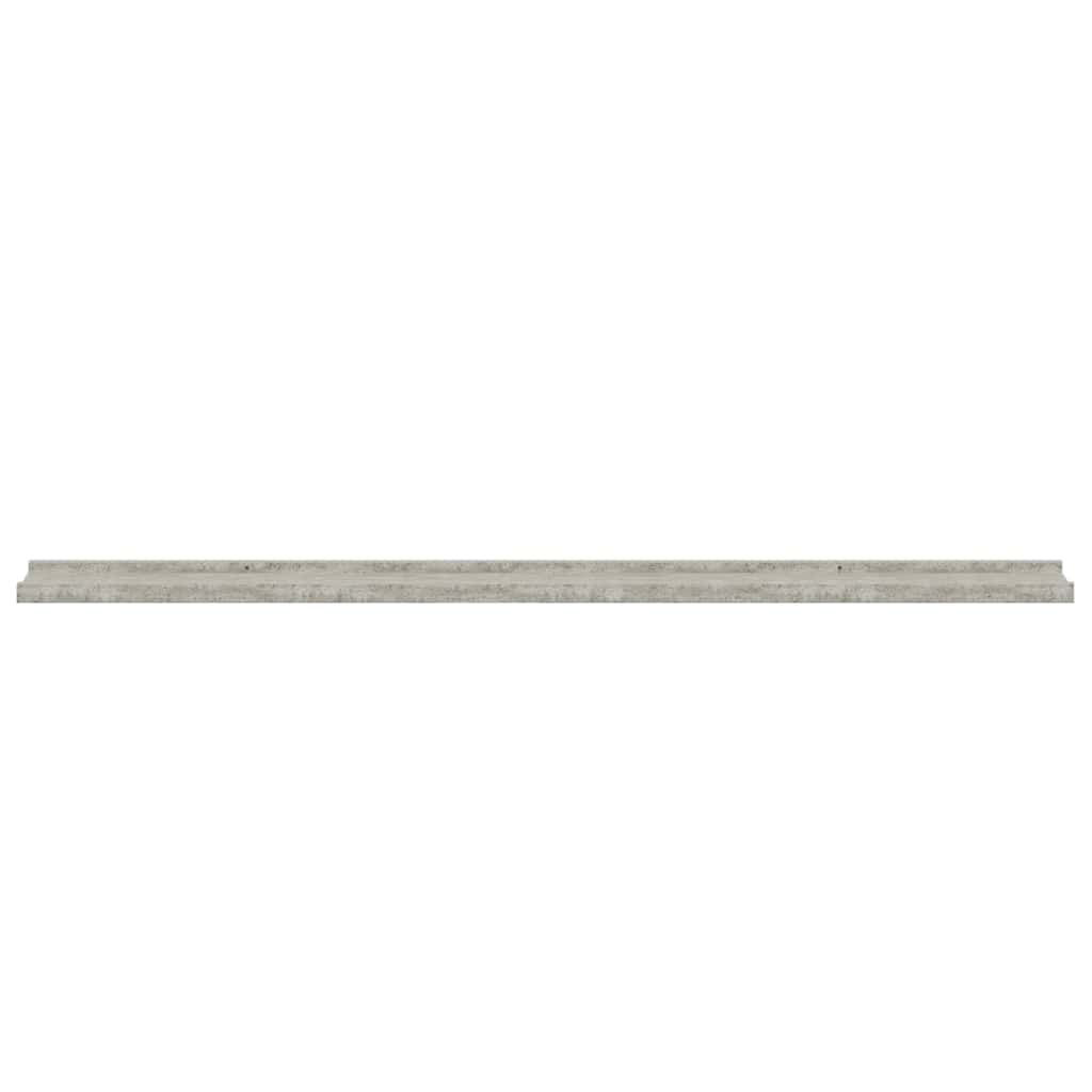 Wall Shelves 4 pcs Concrete Grey 115x9x3 cm
