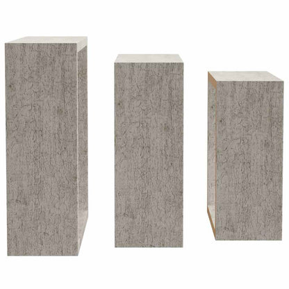 Wall Cube Shelves 3 pcs Concrete Grey
