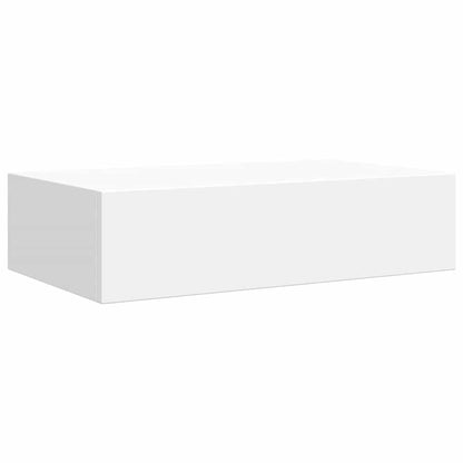 Wall-mounted Drawer Shelf White 40x23.5x10 cm MDF