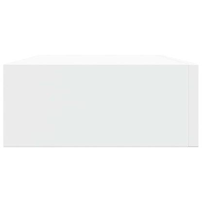Wall-mounted Drawer Shelf White 40x23.5x10 cm MDF