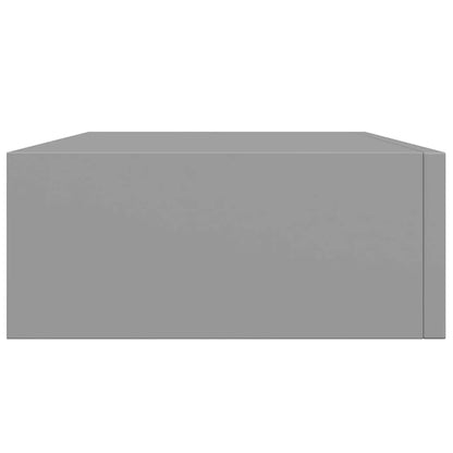 Wall-mounted Drawer Shelf Grey 40x23.5x10cm MDF