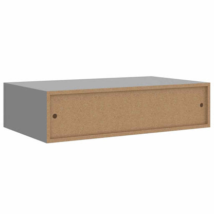 Wall-mounted Drawer Shelf Grey 40x23.5x10cm MDF