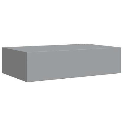 Wall-mounted Drawer Shelves 2 pcs Grey 40x23.5x10cm MDF