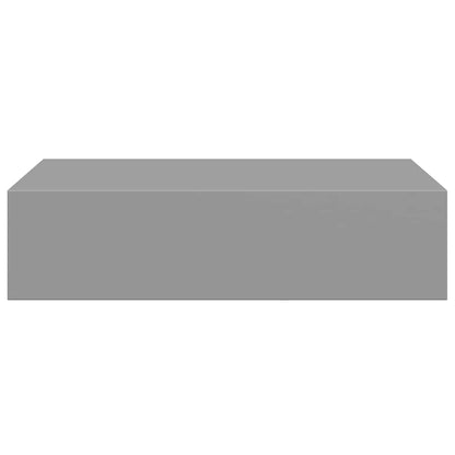 Wall-mounted Drawer Shelves 2 pcs Grey 40x23.5x10cm MDF