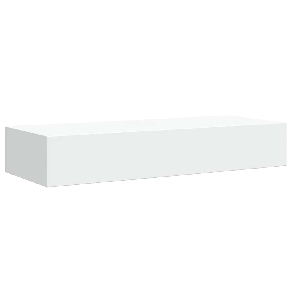 Drawer Shelf | White | MDF, metal | Compact | Wall-Mounted Shelf