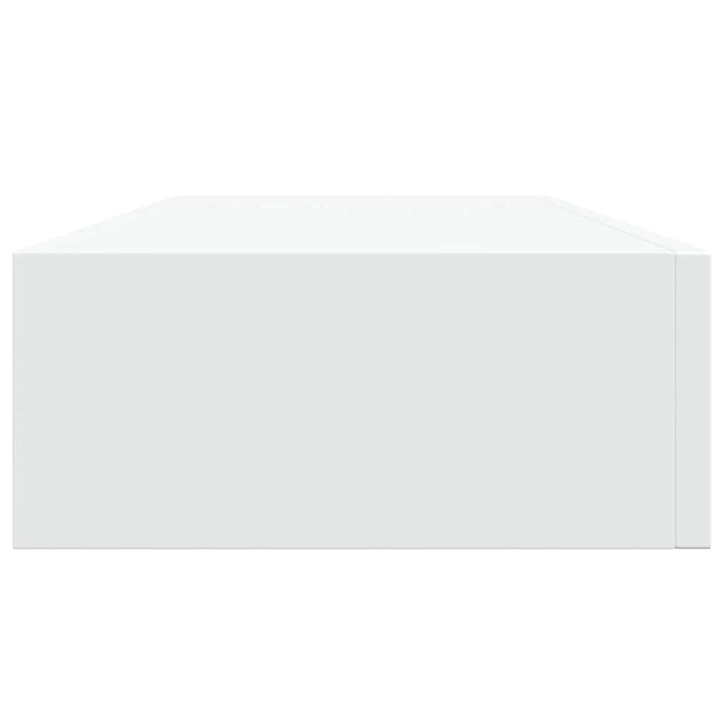 Drawer Shelf | White | MDF, metal | Compact | Wall-Mounted Shelf