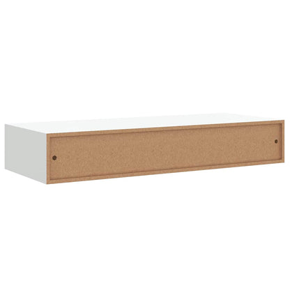 Drawer Shelf | White | MDF, metal | Compact | Wall-Mounted Shelf