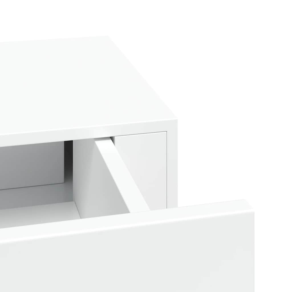 Drawer Shelf | White | MDF, metal | Compact | Wall-Mounted Shelf